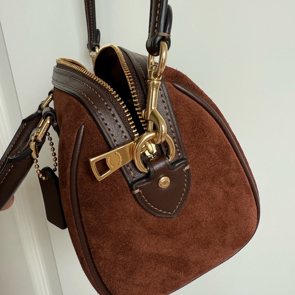 Coach Mini Rowan Crossbody Suede Bag - Picture 8 of 8